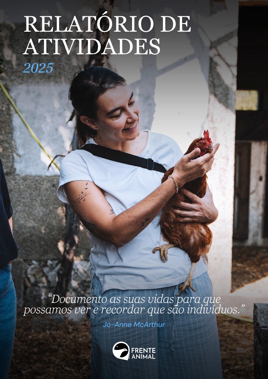 Capa do Relatório de Actividades 2025 da Frente Animal